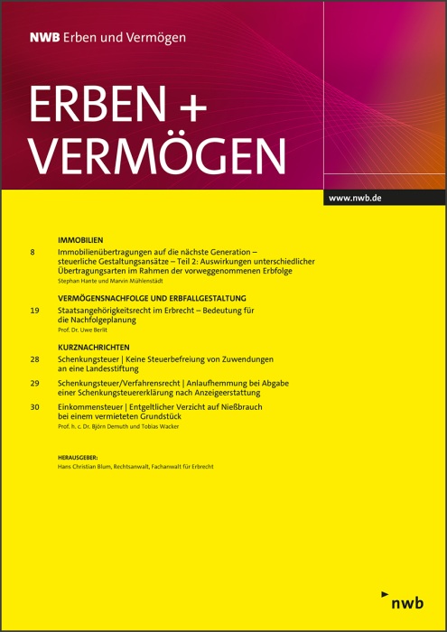 NWB »Erben und Vermögen«